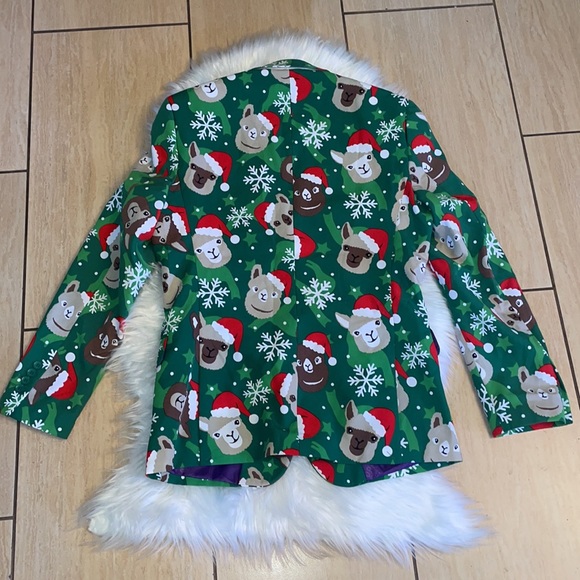 OppoSuits Llamas/ Christmas Blazer - Picture 4 of 7